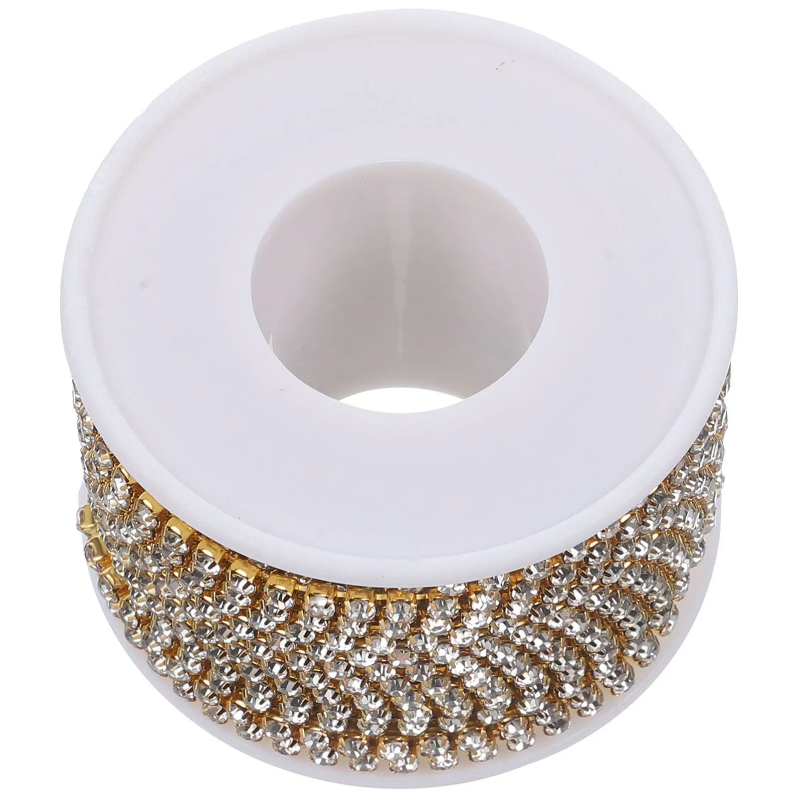 

1 Roll Rhinestone Diy Decorative Chain For Clothing Craft Sewing Wedding Dress Decoration Rhinestone Chains Craft Sewing Chain