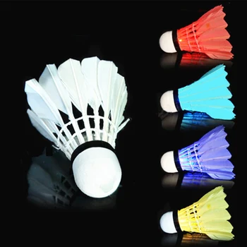 1pc LED Shiny Nylon Badminton Shuttlecock Durable Badminton Racquet Training Shuttlecock