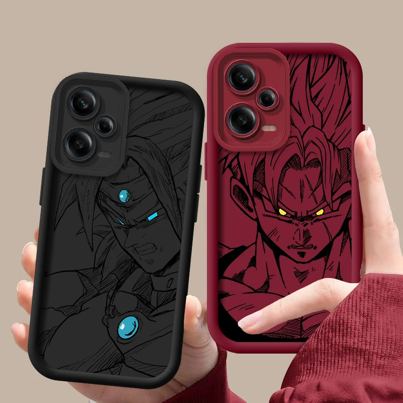 Dragon Balls Super Cool For Redmi Note 12 11 10 9 8 7 K50 40 30 20 12 10 9 A C Pro 5G 4G Soft Eye Ladder Phone Case