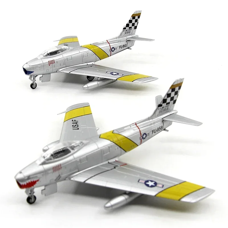 MilitaryGrade Precision: 1/100 Scale F86F Sabre Combat Aircraft Model by North American Aviation  FU910 Edition, Finished Plane