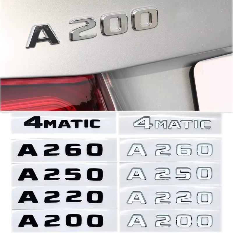 

Наклейка-логотип на багажник автомобиля Mercedes-Benz A-класса W176 W177 (A180d, A200, A250, A260, A220d, A35, A45, A63) из ABS-пластика