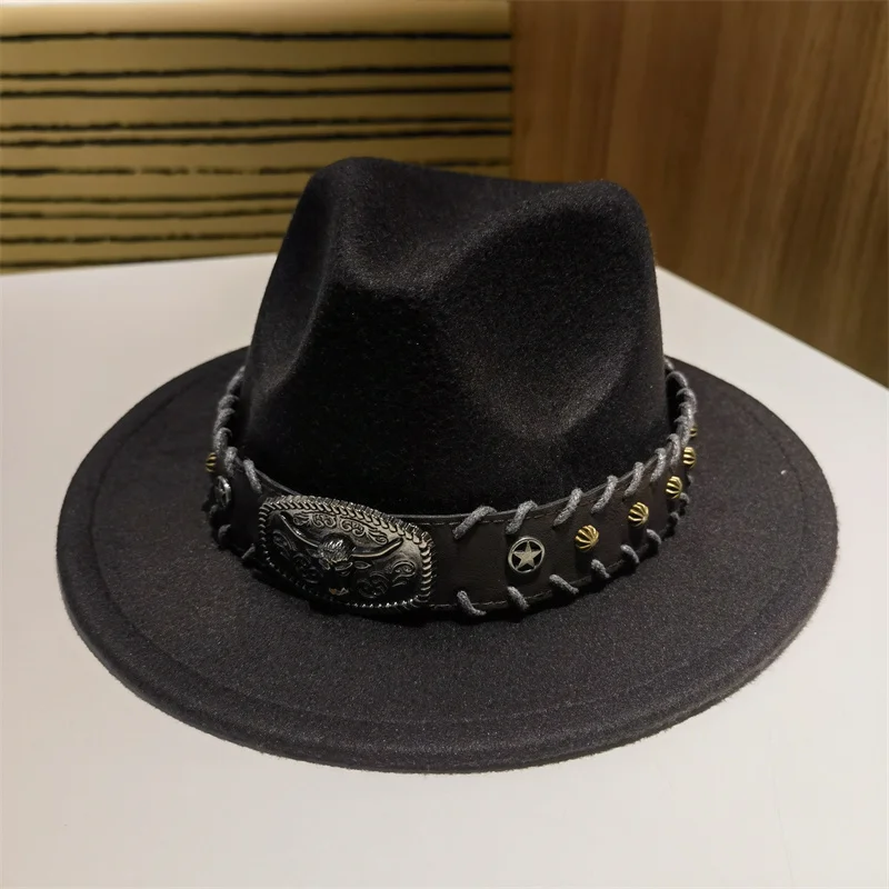 Fedora Hat Kids Hat Cowboy Hat Western Cowboy Small Size 52-54cm Boys Girls Decorate Casual Panama Vintage Caps Sombrero Hombre
