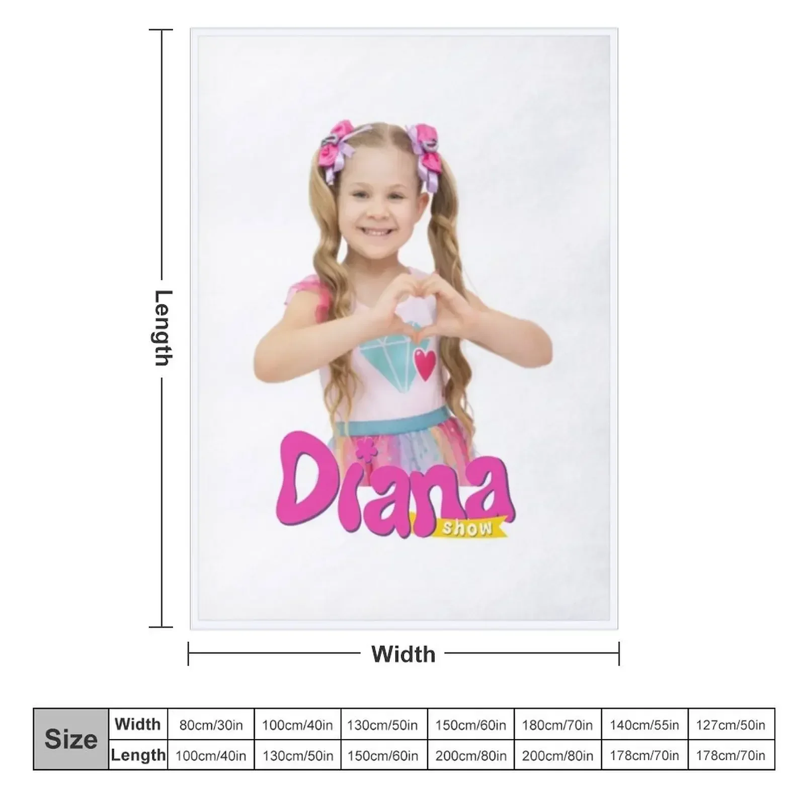 best selling The Kids Diana Show, Diana,Kids Diana Show , Cute Love Diana Throw Blanket Baby Bed Fashionable Blankets