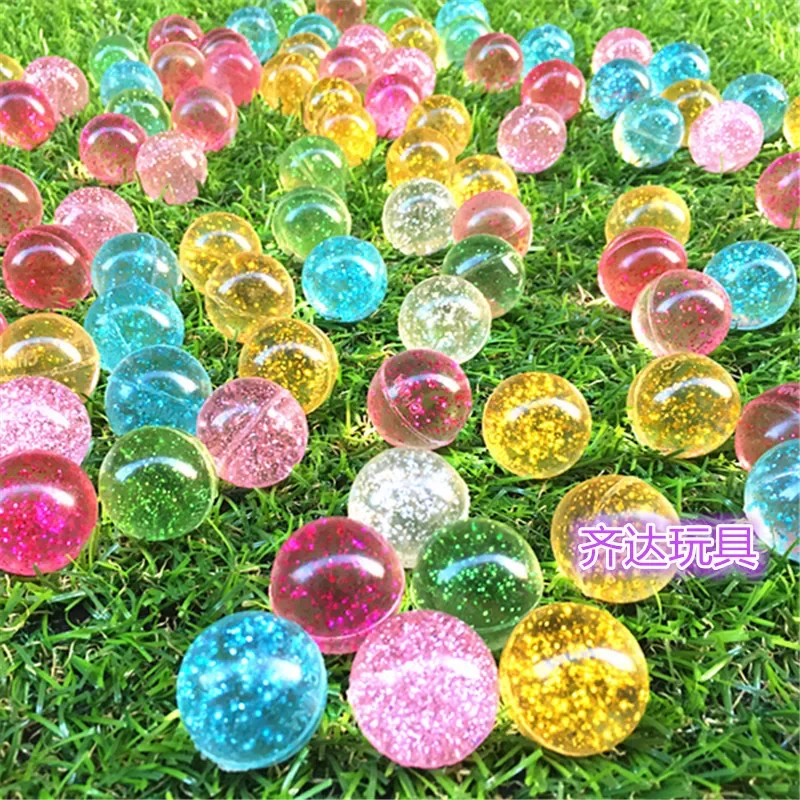 Rubber 19mm Cloud Bouncy Balls Funny Toy Jumping Mini Neon Swirl Bouncing Balls Kids Sports Toy Balls Cat Toy