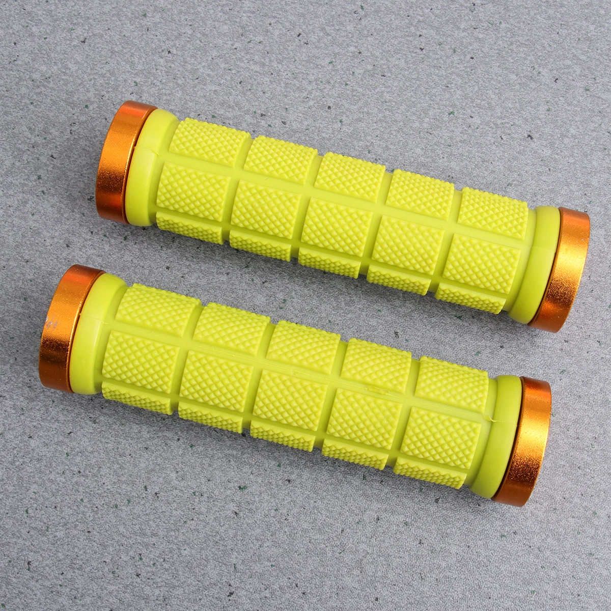 

2Pcs Anti-slip Cycle Handle Cover Handlebar Cover Bike Handlebar Grips Bike Double Handle Cover (Yellow)