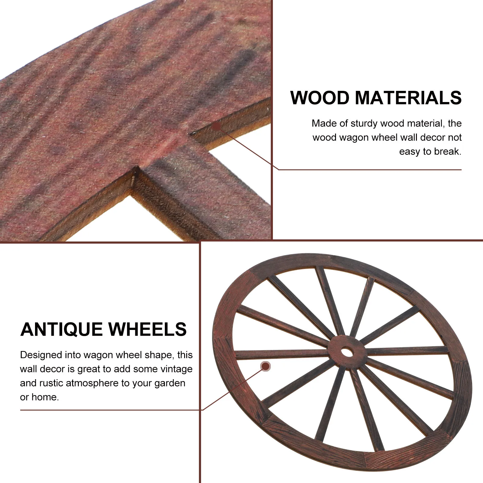 25cm 30cm Wagon Wheel Decor Wooden Wagon Wheel Wall Decoration Vintage Ornament Decor For Bar Room Crafts Decoration