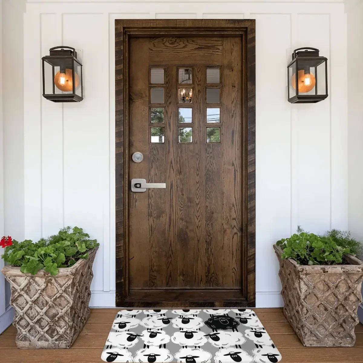 Black Sheep #1 - By Sheep Well Doormat Rug Carpet Mat Footpad Polyester Anti-slip Durable Front Room Corridor Kitchen Balcony