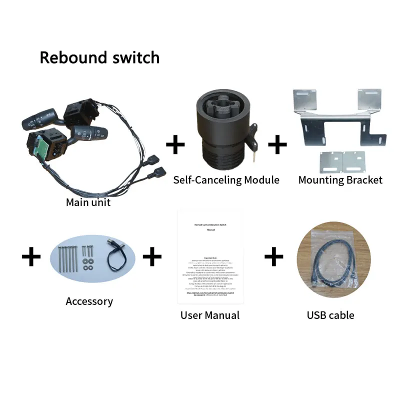 Simulator Games Stuurwiel richtingaanwijzer ruitenwisser KIT Voor Thrustmaster T300 RS/GT Automatische rebound Cruise Control SLEUTEL schakelaar