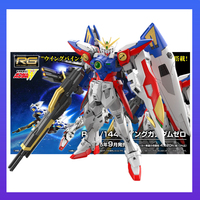 GUNDAM Original Bandai RG W-Gundam Zero Custom  XXXG-00W0 Action Figure Toys Assembly Model Gift