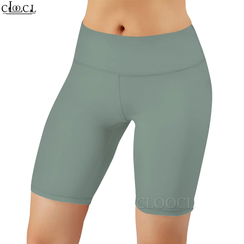 CLOOCL – Legging gris haricot mungo pour femme, short décontracté, imprimé en 3D, pour entraînement, Jogging, Fitness, nouvelle mode