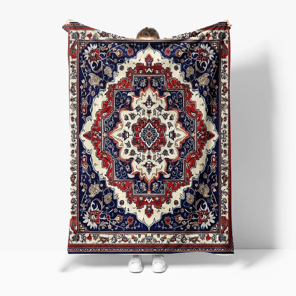 

Turkish Vintage Rug Kilim Afghan Shag Area Rug Bohemian Home Decor Bed Mat Cushion Cover 130x90inch