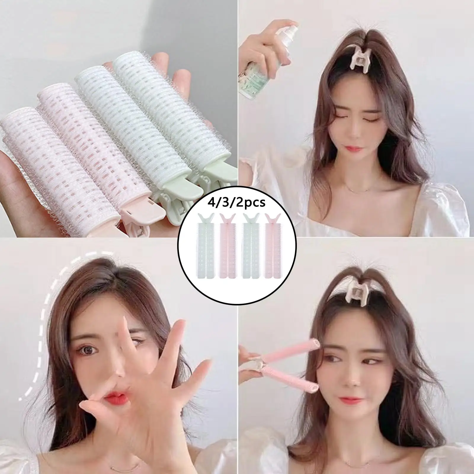 볼륨 헤어 클립, 나일론 천연 살롱 도구, 머리용 플라스틱 바렛