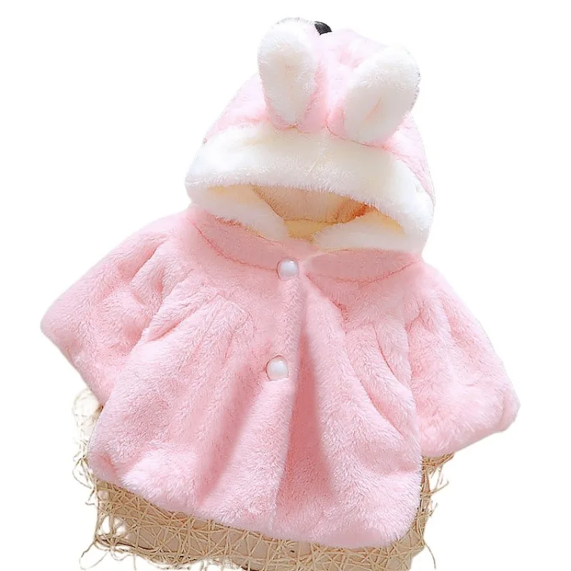 Children Clothes Winter Cute Rabbit Baby Dress Cloak Designer Cartoon Baby Newborn Items Princess Girl Christmas Ropa Bebe Niña