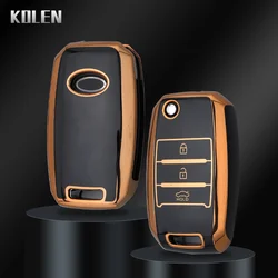 TPU Car Flip Key Case Cover Shell Fob per KIA RIO 3 K2 K3 K4 K5 Sportege Picanto Optima Soul Ceed Sorento Forte Stinger Cerato