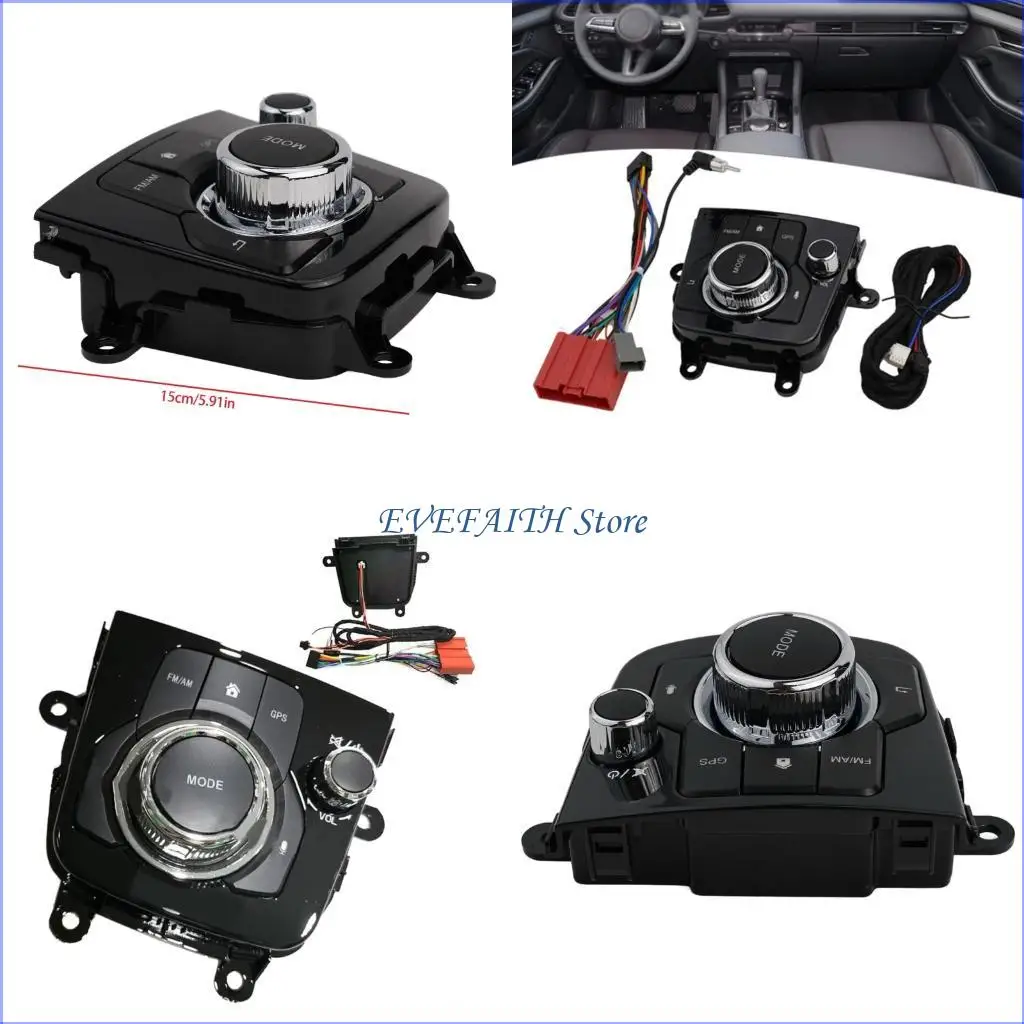 

124B Lightweight Ergonomic Stereo Knob Assembly Simplifying DIY Installation Process