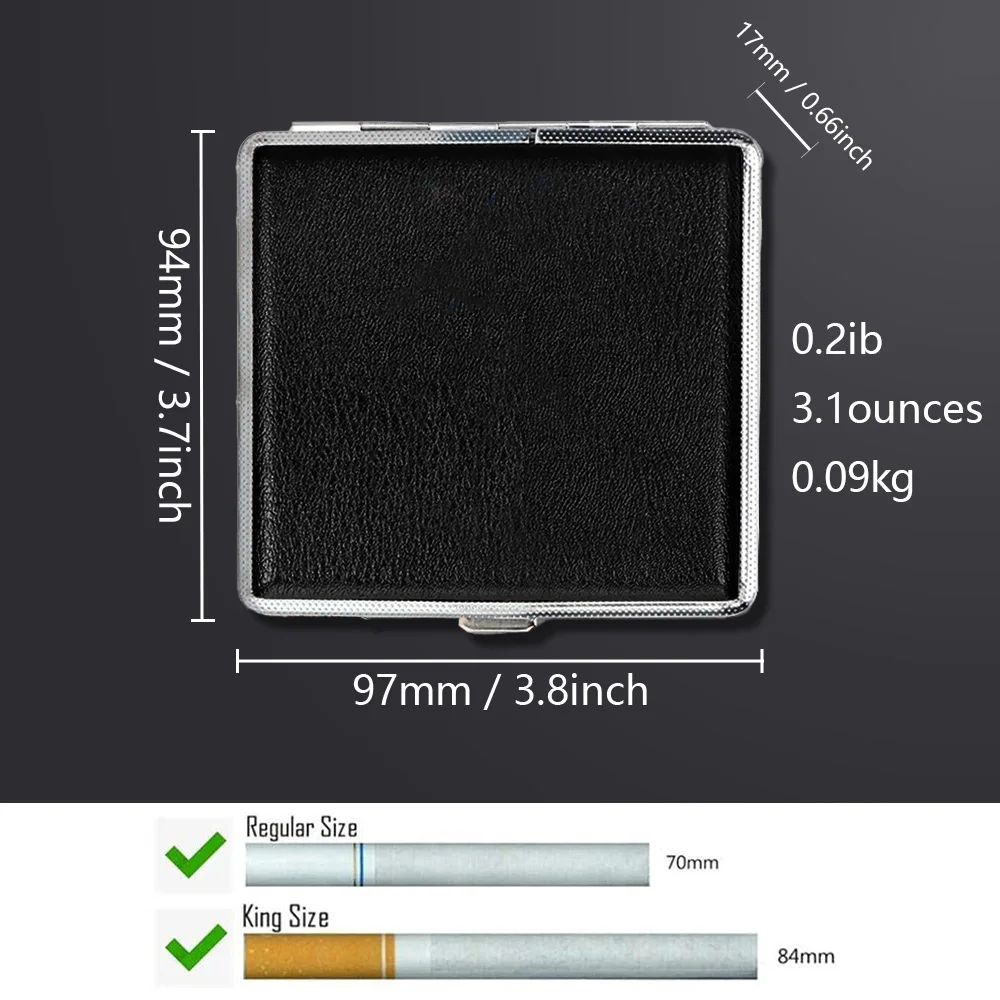 Dustproof PU Cigarette Storage Box Cigar Protective Cover High-capacity Waterproof Smoking Accessories Dog Pattern