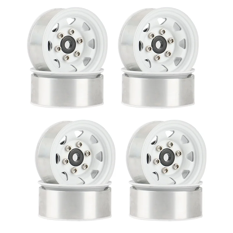 

BEDW-8PCS 1.55 Metal Beadlock Wheel Rim Hub For 1/10 RC Crawler Car Axial Yeti Jr 90069 RC4WD D90 TF2 Tamiya CC01 LC70 MST,1