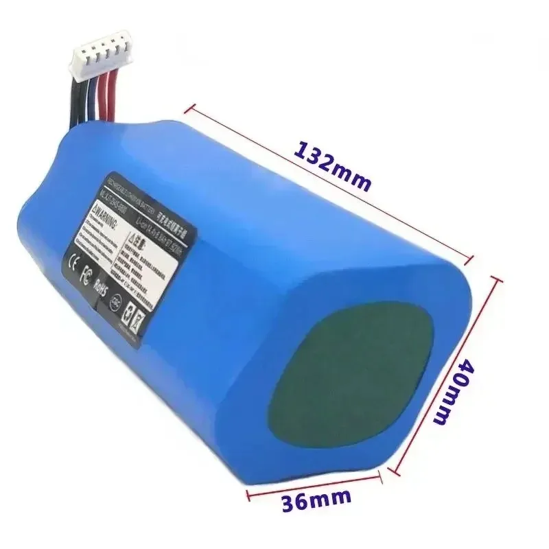14.8V Battery for Ecovacs Deebot X1 Ozmo/T5/T8/T9/DX93/DX96  Robotic Vacuum Cleaner Replacement Part
