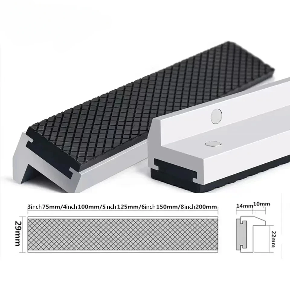 Multi-Purpose Protector for Any Metal Vice Vise Jaws with Strong Magnetic Universal Soft Vice