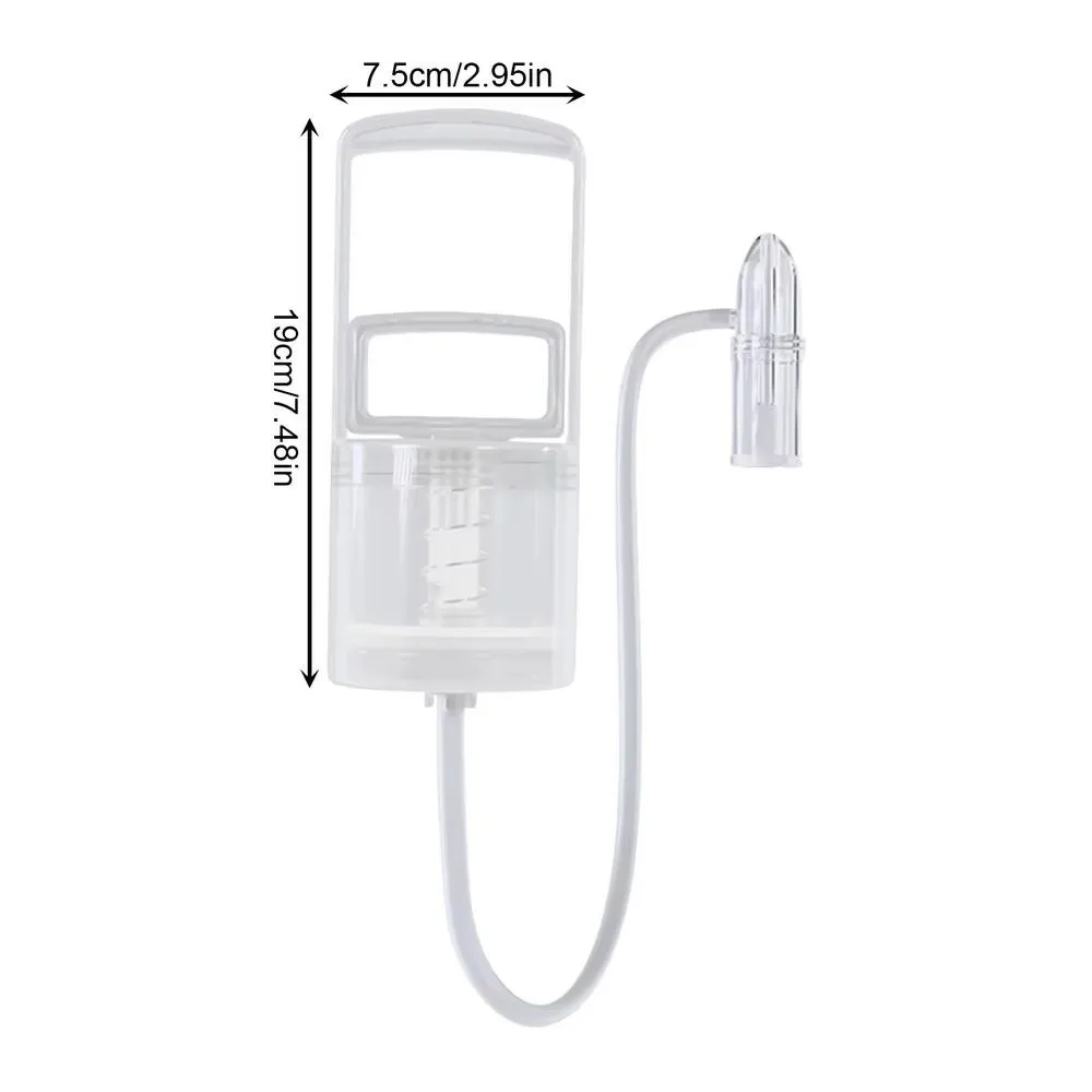 Aspiratore nasale per bambini Manua portatile Controllo unidirezionale Irrigatore nasale riutilizzabile Ventosa per naso per bambini silenziosa non invasiva per bambino
