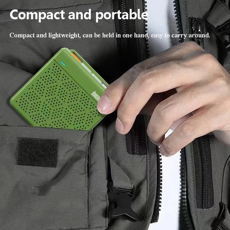 미니 휴대용 블루투스 스피커, TWS 연결 스테레오 사운드바, 무선 MP3 음악 플레이어, 녹음기 지지대 FM TF 카드 헤드폰