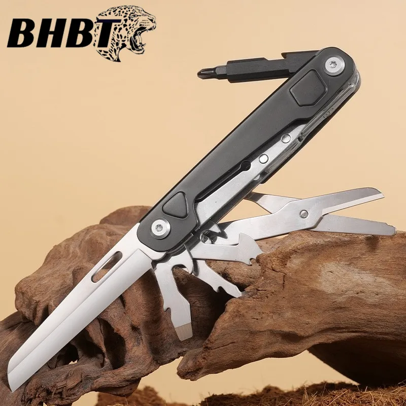 BHBT 10 in 1 Mini Folding Multitool Multi-functional Combination Tool Scissors Screwdriver EDC Outdoor Survival Equipment