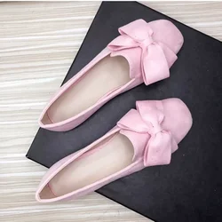 Women Purple Yellow Shoes Square Toe Slip-On For Tender Feet Bow Long Mouth Ballet Flats Wide Fits EU32-48 28cm Designer Loafers