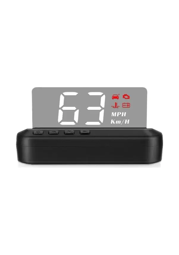 Vehicle speed display C100 car HUD head up display Obd2 fault code elimination overspeed/fault with 6 display modes,