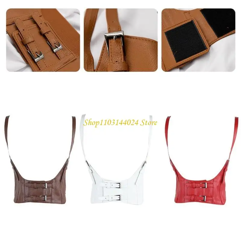 n5ke-corse-gotico-vintage-piel-sintetica-para-mujer-top-corto-debajo-del-busto-chaleco-ajustable-color-solido-cinturon