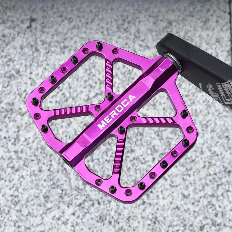 

MEROCA Ultra - Light Al Alloy Pedals: Perfect for AM/DH/FR/XC, DU+2 Bearings, Wide & Anti - Slip
