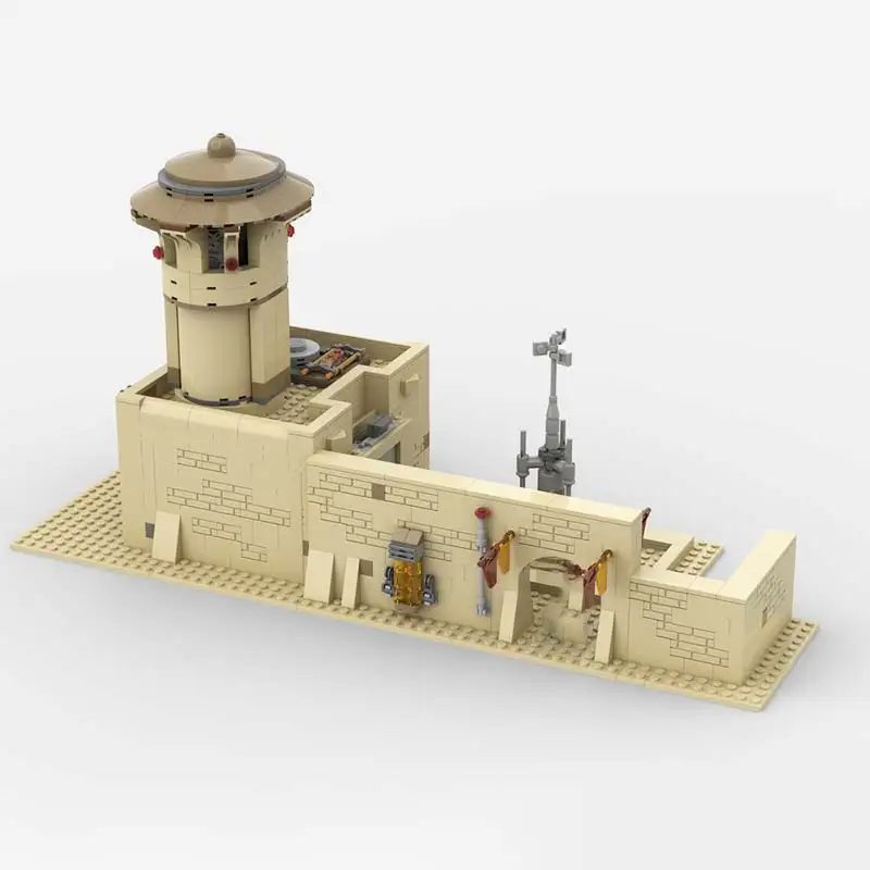 MOC اللبنات سيناريو تاتوين نموذج الطوب مدينة التاريخية معلم العمارة مجموعة ألعاب هدايا عيد ميلاد الأطفال