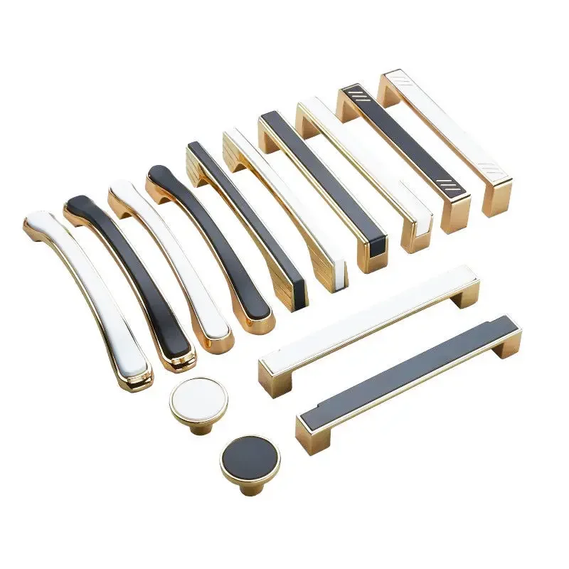 Moderno Luz Zinc Alloy Maçanetas, Móveis Hardware, Armário, Guarda-Roupa, Alças de Gaveta, Gabinete Puxa