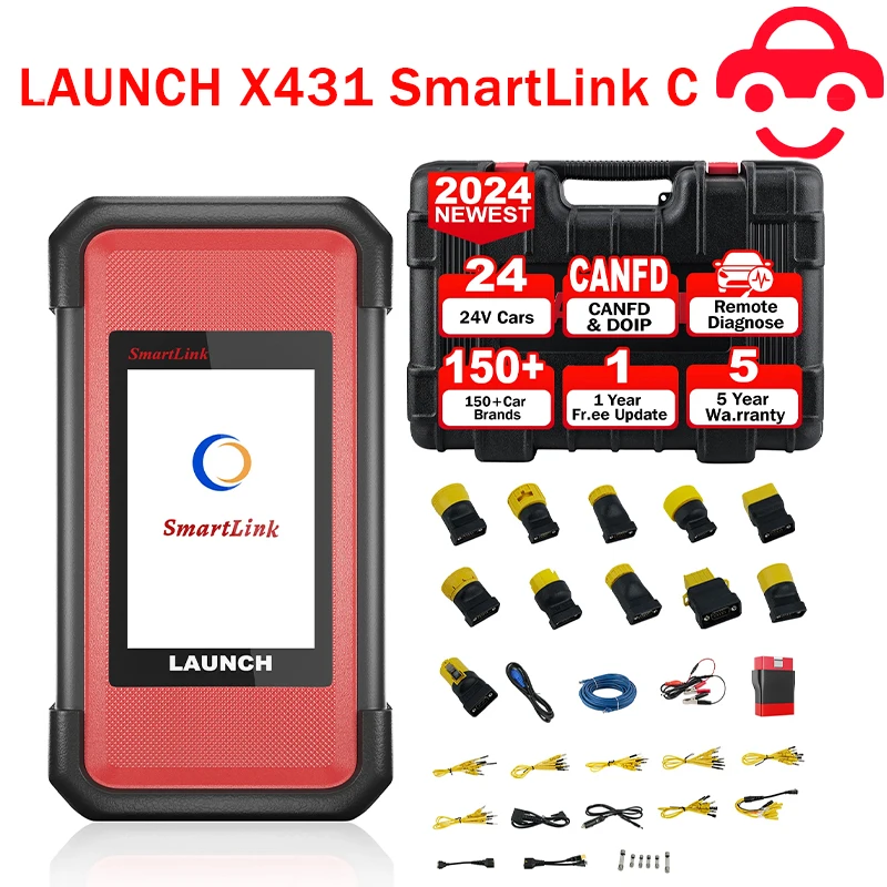 

LAUNCH X431 SmartLink C Heavy Duty 24V Truck Module Truck/Machinery/Commercial Vehicles Diagnostic Tools work for X-431 PRO3S+