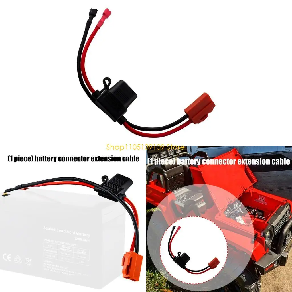 

Copper Battery Cable Connector Extension Flexible 2 Pin 12V Wiring For Automotive Electrical Upgrades