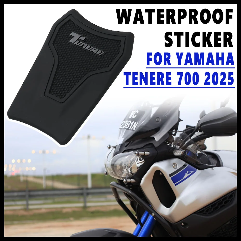 TENERE 700 NEW Motorcycle Tank Sticker Pad Non-slip Side Fuel Rubber Waterproof Stickers For YAMAHA TENERE 700 2025 2025 Black