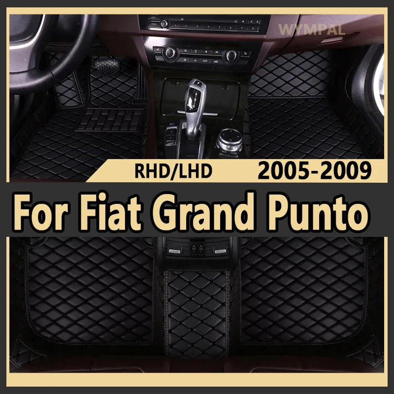 Car Floor Mats For Fiat Grand Punto Project 199 2005~2009 3door Tapetes Para Carro Alfombrillas Coche Car Mats Car Accessories