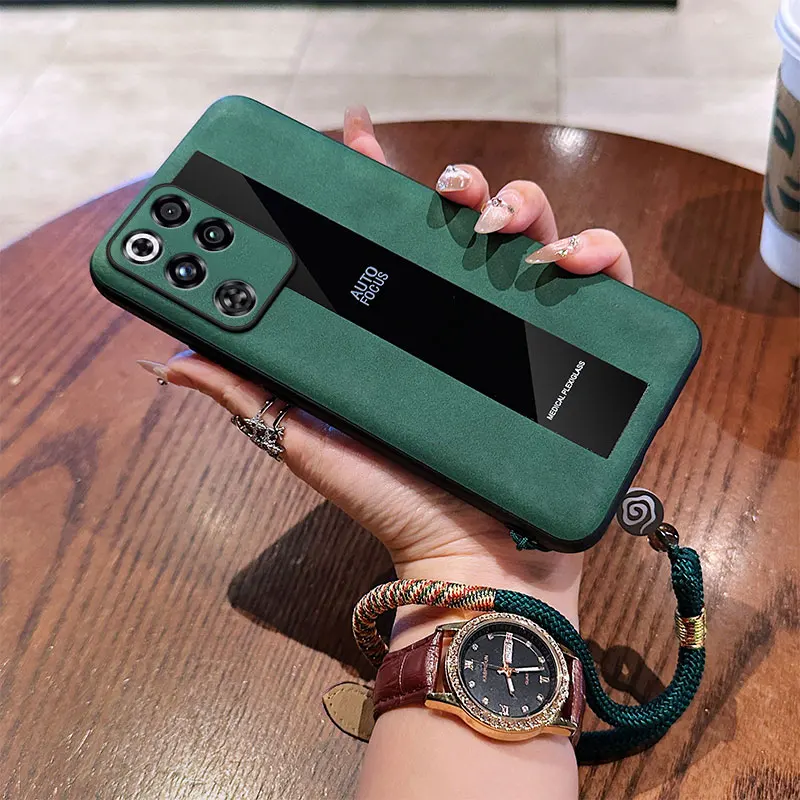 Untuk ZTE Nubia Red Magic 11 Pro Plus Casing Baru Kulit Polos Gaya Kuno Gelang Penutup Anti Jatuh Untuk Red Magic 11 Pro Funda