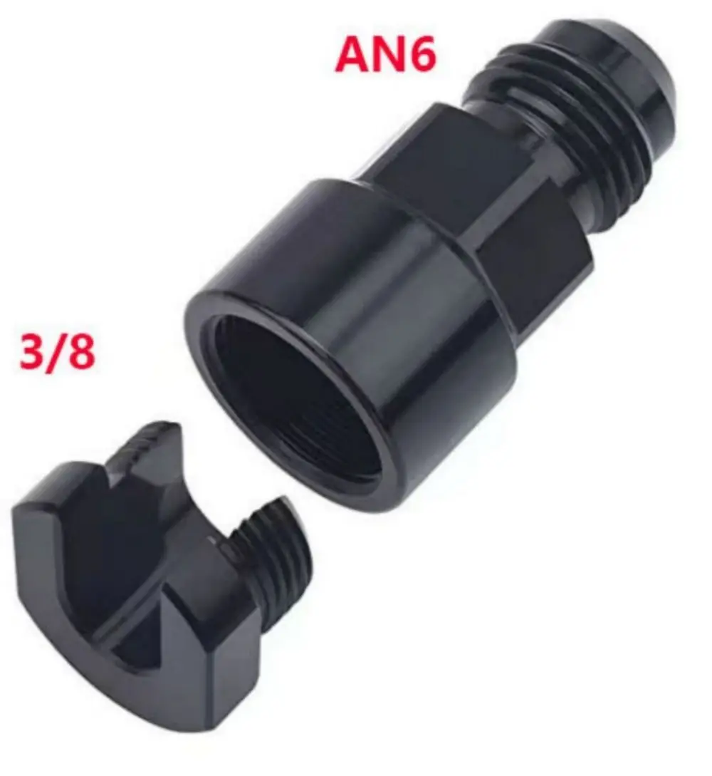 Automotive parts AN6AN8 fuel rail connector suitable for LS1LS3/8 hose connector 5/16 connector