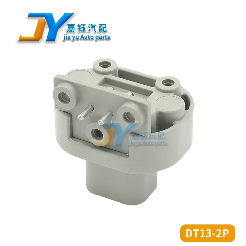 Jaty Jaty1set 2Pin DT13-2P/DT13-2PB Automotive Waterproof Connector Straight Pin Holder PCB Solder Panel End Socket Connector