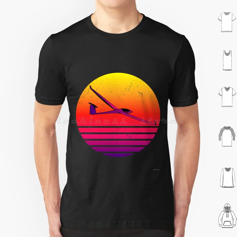 Glider Pilot Vintage Glider Piloting Sailor T Shirt Big Size 100% Cotton Glider Pilot Soaring Gliding Vintage Glider Plane