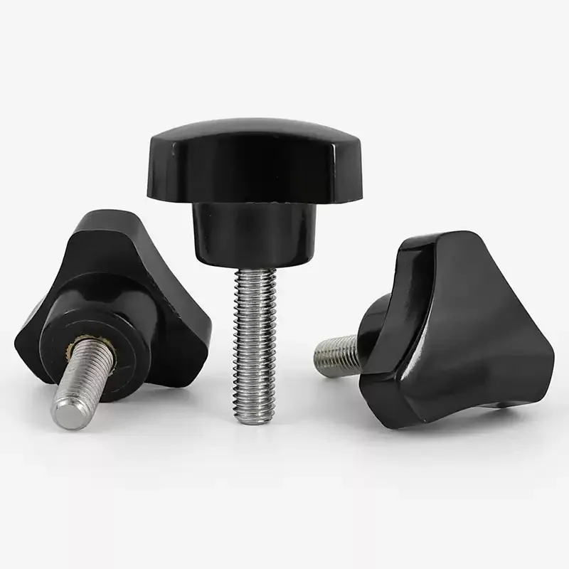 M4 M5 M6 M8 SUS304 A2 Stainless Steel Circular Knob Triangular Rubber Head Hand Screw Bolt Arc Knob - view 3