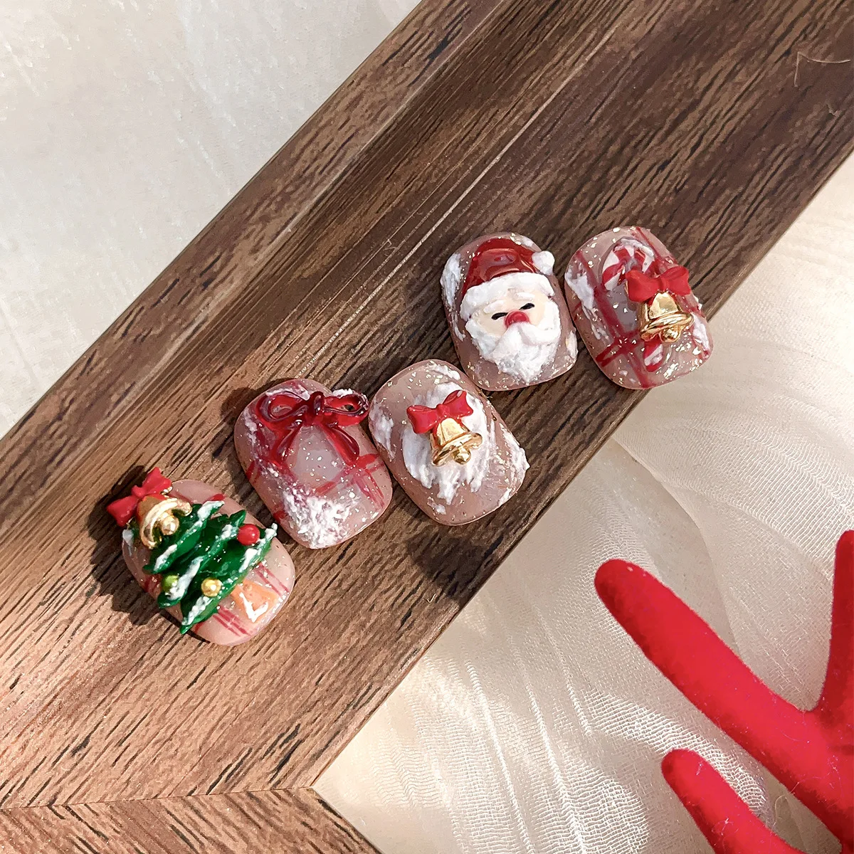 Gold Silver Christmas Bell Nai - Tie Clip Silver 评论和价格