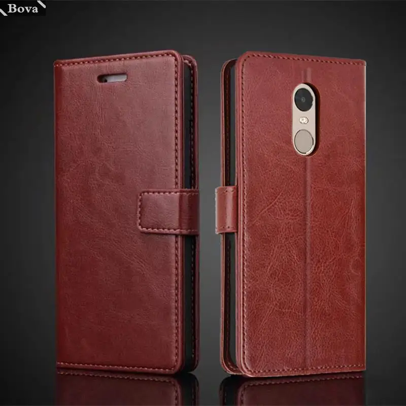 Card Holder Cover Case for Xiaomi Redmi Note 4 4X Pu Leather Flip Cover Retro Wallet Phone Case Business Fundas Coque