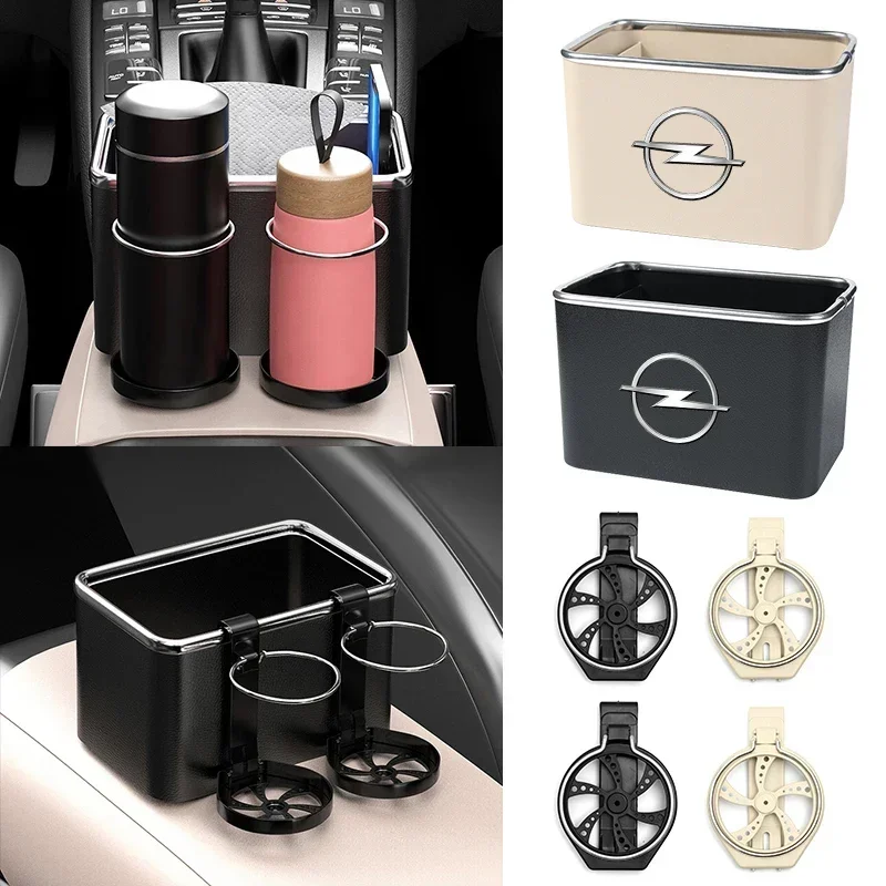 

Car Interior 2 Foldable Cup Holders Adjustable Storage Box For Opel Astra Insignia Corsa Zafira Meriva Mokka Vivaro Vectra