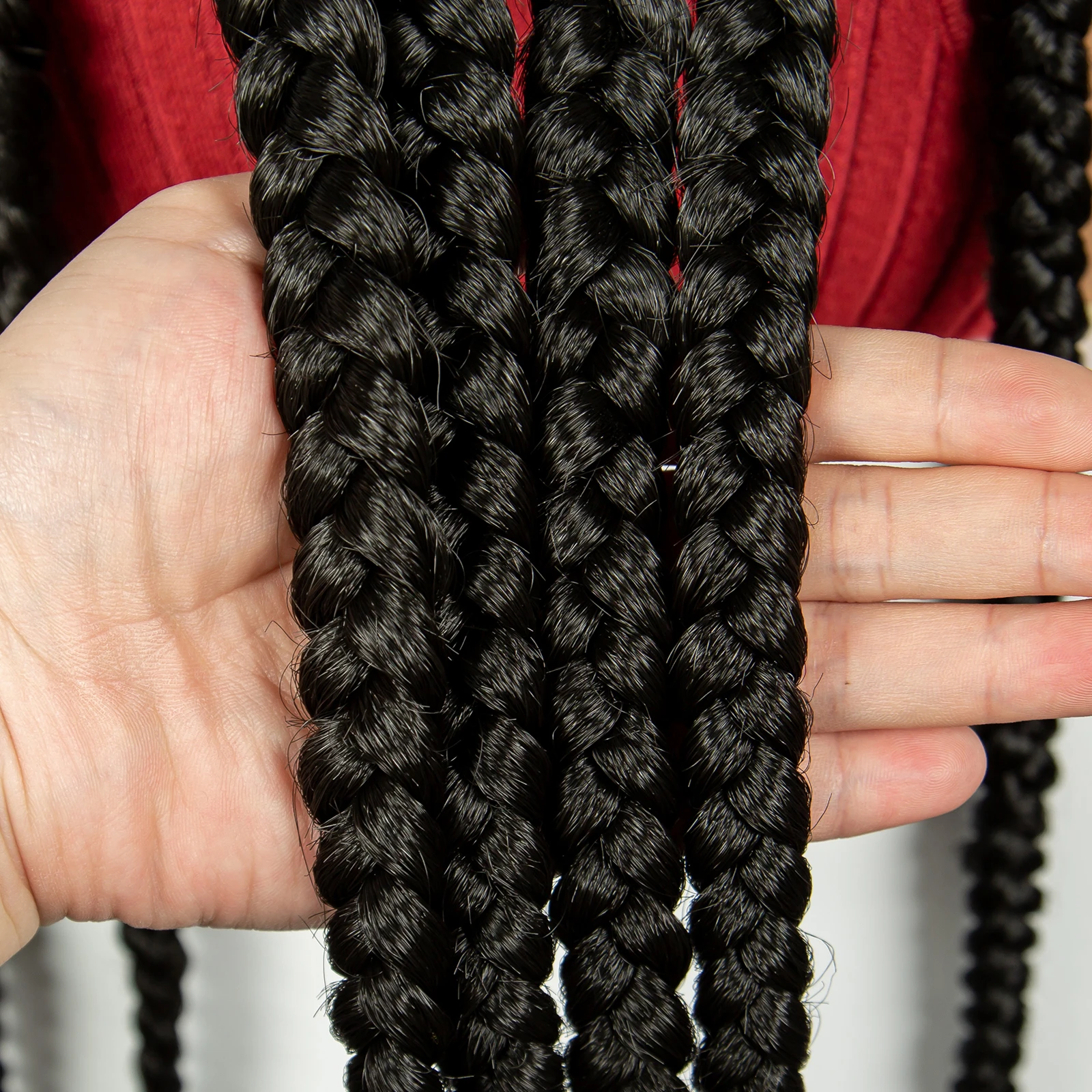 Pelucas trenzadas Cornrow hechas a mano de 36 pulgadas con pelo de bebé pelucas de pelo trenzado Frontal de encaje sintético pelucas con trenzas sin nudos para mujeres