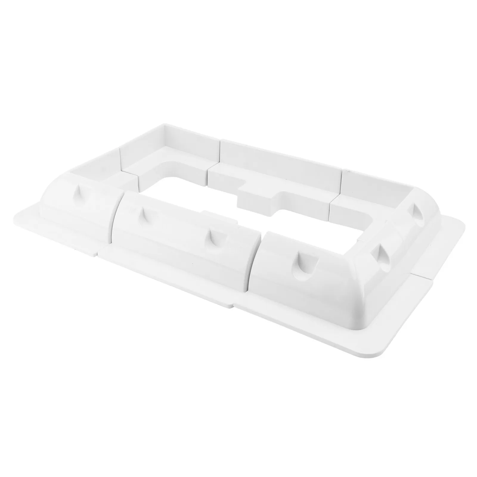 1Set Solar Panel Brackets Easy Install Flat Roofs Buildings Sheds Garages Mounting Racks Solar Stand Racks White