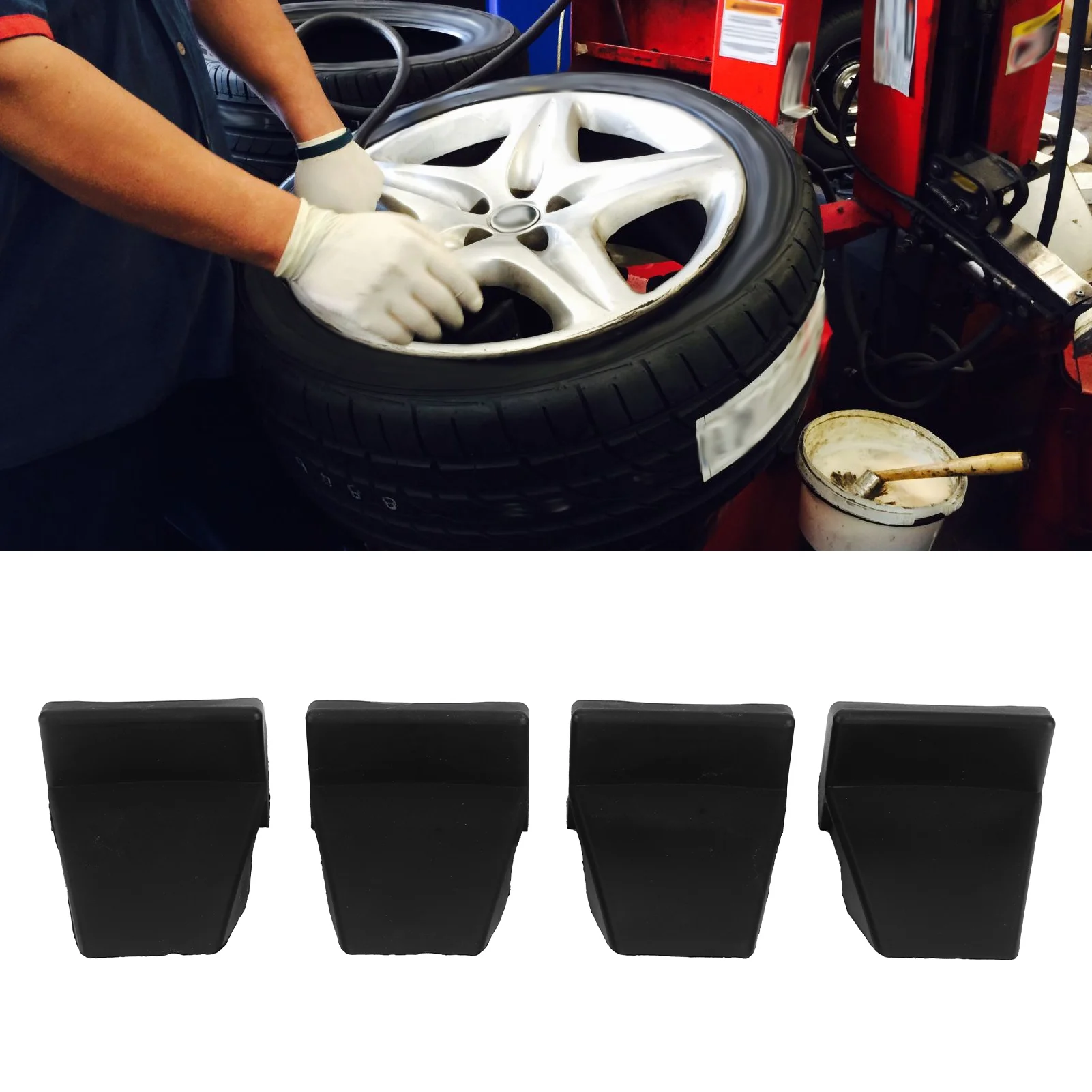 

70mm Tire Changer Rim Clamp Covers Protector High Toughness Prevent Wheel Damaging 70mm Rim Clamp Cover Car Repair Tool