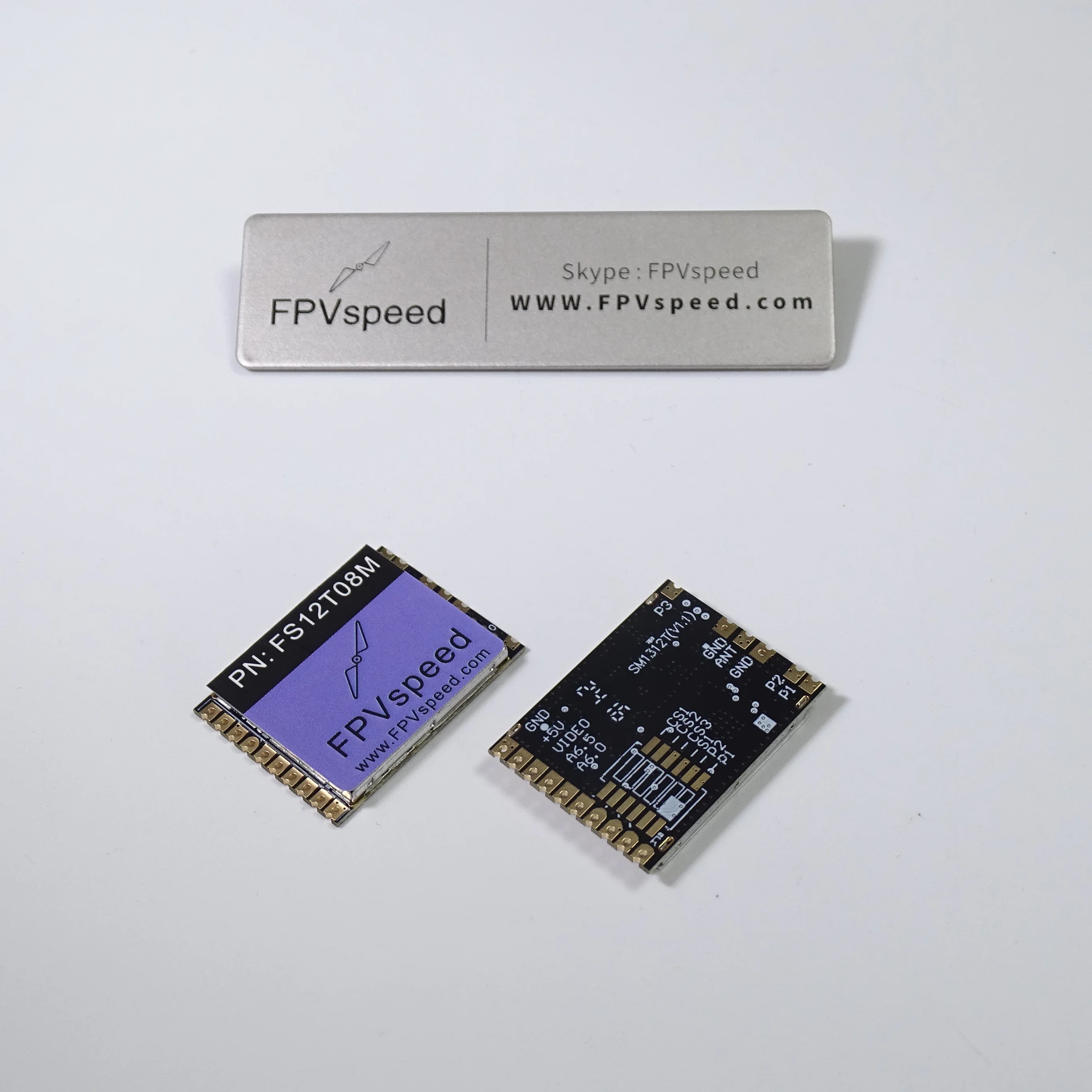 

FPVspeed FS12T08M SM1312T 1.2G 1.3G 800mW Wireless Image Transmission Module, Power Adjustable