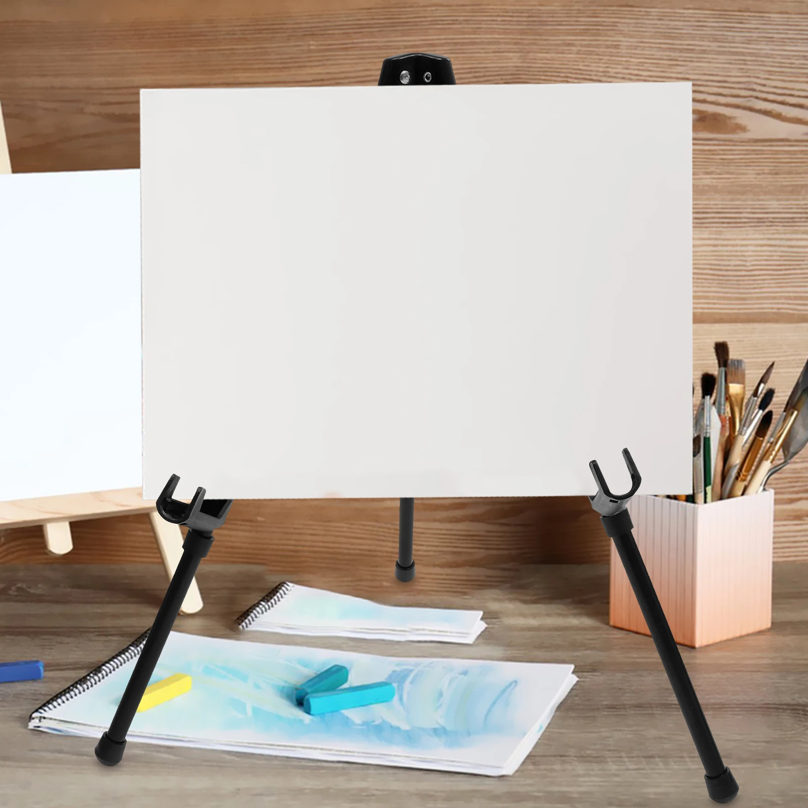 

2pcs Adjustable Table Tripod Easels For Canvas Painting Display Stand Metal Sketching Easel Desktop Artist Rack Floor Standing