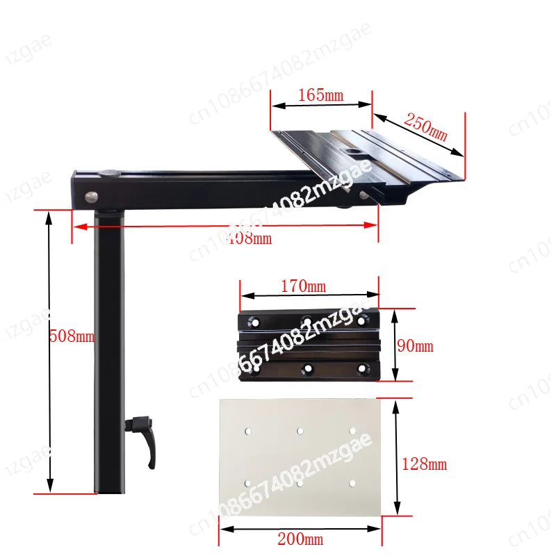 Type B RV Swivel Bracket Modification for Yacht, Removable Rotating Table Leg and Concealed Pull-Out Table Frame System